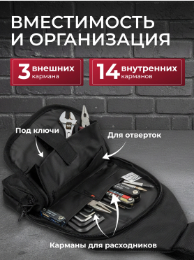 Сумка для инструмента WORTEX WB 0725 