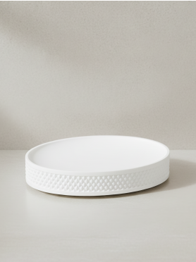 Мыльница PERFECTO LINEA Pure Serenity белая 