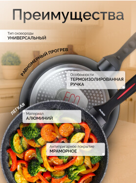 Сковорода алюминиевая PERFECTO LINEA Chef