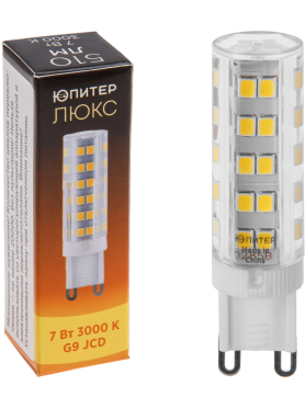 Лампа светодиодная G9 ЮПИТЕР Люкс JCD
