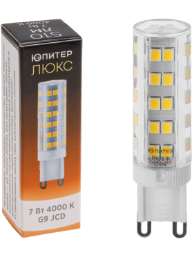 Лампа светодиодная G9 ЮПИТЕР Люкс JCD