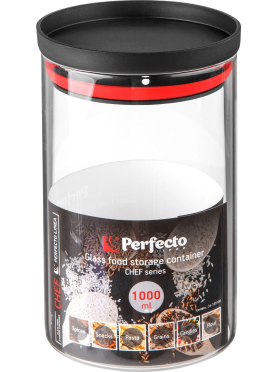 Банка стеклянная для сыпучих продуктов PERFECTO LINEA Chef