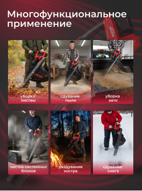 Пылесос садовый аккумуляторный WORTEX BB 2536-1 D ALL1