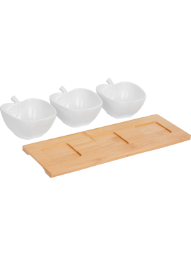 Менажница бамбуковая PERFECTO LINEA Bamboo 32х11х6 см 