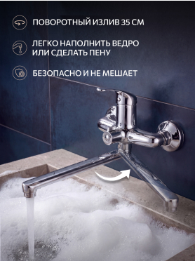 Смеситель для ванны ECONOCE серия 260  