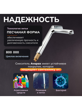 Смеситель для умывальника AVAPAX Weser хром 