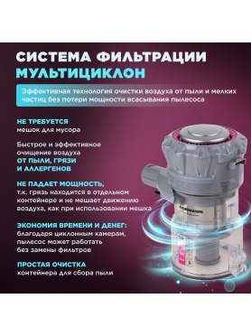 Пылесос аккумуляторный NORMANN AVC-516 