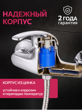 Смеситель для душа ECONOCE серия 260 