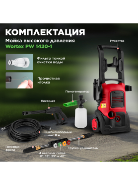 Мойка высокого давления WORTEX PW 1420-1 