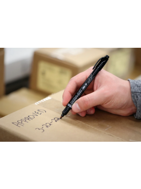 Маркер перманентный двухсторонний MARKAL Dura ink dual tip