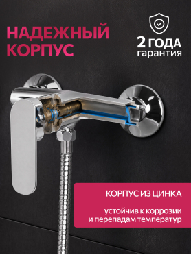Смеситель для душа ECONOCE серия 250 