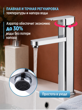 Смеситель для умывальника ECONOCE серия 210 