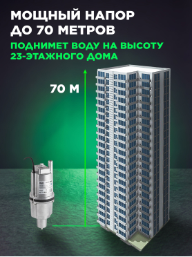 Насос вибрационный садовый ECO CPV-309 нижний забор 