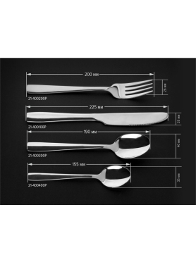 Нож столовый PERFECTO LINEA Majestic 4 штуки 