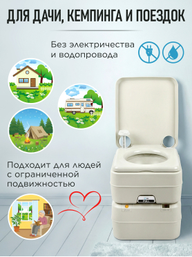 Биотуалет портативный AV ENGINEERING Aqius 20 