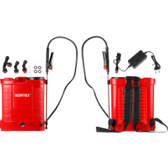 Опрыскиватель ранцевый аккумуляторный 12 л WORTEX KS 1280 SET 