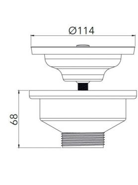 Выпуск для сифона 3 1/2" AV ENGINEERING 