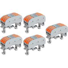 Клемма проходная ЮПИТЕР СК-223D 2,5 мм² 5 штук 