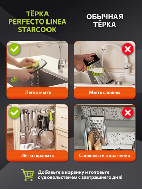 Терка ручная PERFECTO LINEA Starcook 