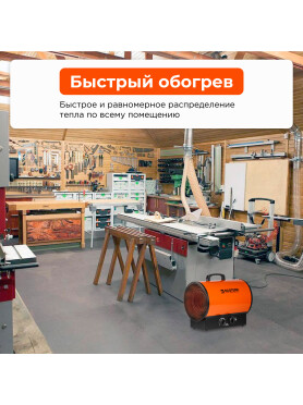 Пушка тепловая электрическая ECOTERM EHR-09/3G 