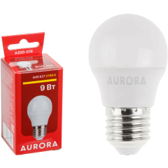 Лампа светодиодная E27 AURORA STARTUL G45 9 Вт 2700K 