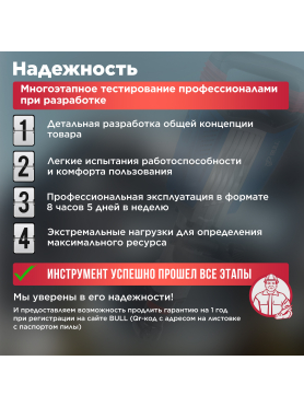 Молоток отбойный BULL SH 3001 