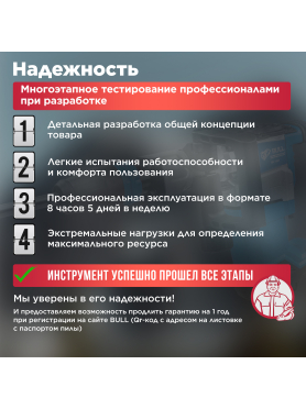 Молоток отбойный BULL SH 1601 