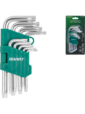 Набор ключей Torx T10Н-T50Н 9 предметов коротких ВОЛАТ 