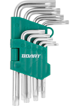 Набор ключей Torx T10Н-T50Н 9 предметов коротких ВОЛАТ 