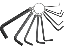 Набор ключей шестигранных 1,5-10 мм 10 предметов коротких ВОЛАТ 