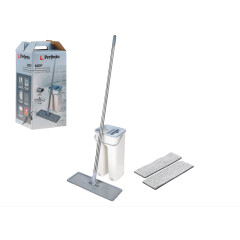 Швабра с отжимным ведром PERFECTO LINEA Scratch mop бежевая 