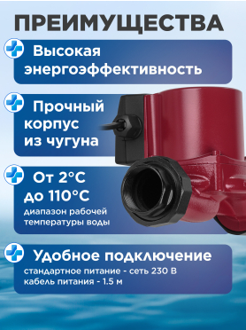 Насос циркуляционный A&P Titan-RS32 180