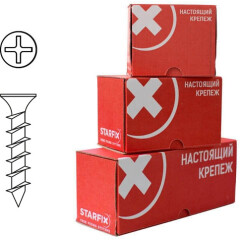 Саморез оконный белый цинк крупная резьба острый с раззенковкой STARFIX