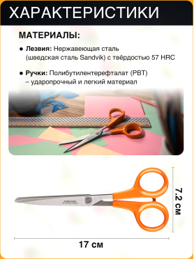 Ножницы универсальные FISKARS Classic 17 см 
