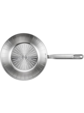 Сковорода ВОК из нержавеющей стали 28 см FISKARS All Steel Pure 