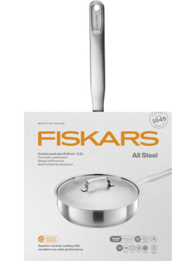 Сотейник из нержавеющей стали 26 см FISKARS All Steel 
