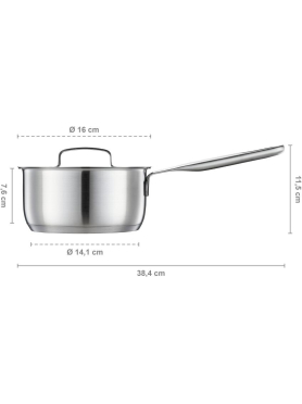 Сотейник из нержавеющей стали 1,5л FISKARS All Steel 