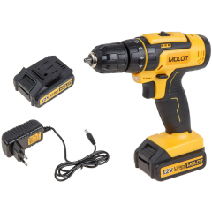 Дрель-шуруповерт аккумуляторная MOLOT MBD 1215-1 DLi 