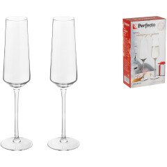 Набор бокалов для шампанского PERFECTO LINEA Madrid 2 штуки 205 мл  