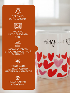 Кружка керамическая PERFECTO LINEA Love Hearts