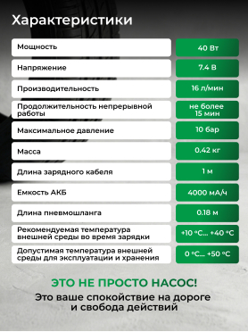 Компрессор автомобильный ECO AE-005 Comfort 