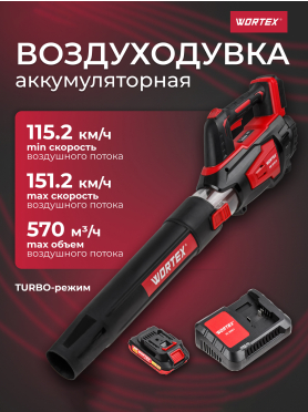 Воздуходувка аккумуляторная WORTEX BB 2018 D ALL1