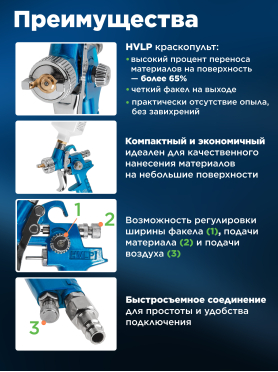 Краскопульт пневматический DGM Air Gun 210 