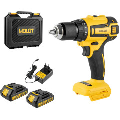 Дрель-шуруповерт аккумуляторная MOLOT MBD 1820 Li XLT Lite SET 