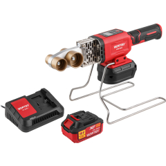 Сварочный аппарат аккумуляторный для полимерных труб WORTEX CWM 1834 ALL1 XLT