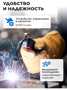 Горелка сварочная F180 SOLARIS 2м 180А FLUX 