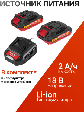 Дрель-шуруповерт аккумуляторная WORTEX BD 2025 DLi ALL1 XLT 