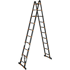 Лестница алюминиевая двухсекционная STARTUL Black Line