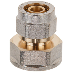 Муфта латунная 16(2.0)х3/4" с внутренней резьбой для трубы PEX AV ENGINEERING 