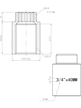 Удлинитель латунный усиленный AV ENGINEERING